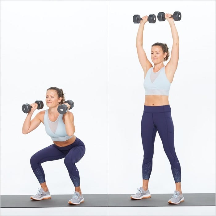 BÃ i táº­p nÃ¢ng â Äáº©y táº¡ cÆ¡ báº£n cho viá»c táº­p Gym giáº£m cÃ¢n.