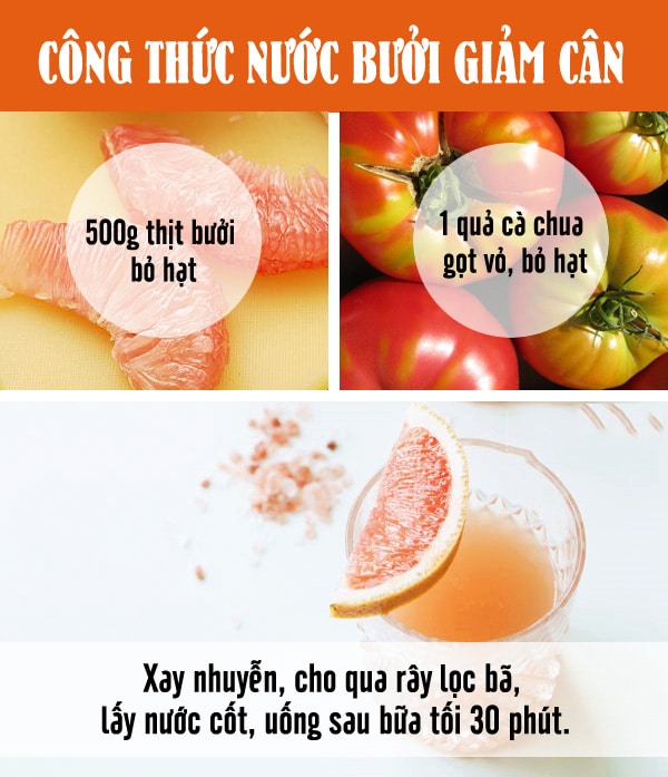 nước ép bưởi giảm cân