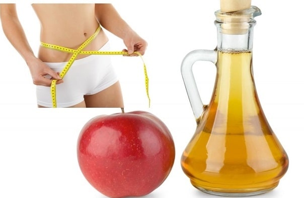 Giảm mỡ bụng bằng giấm táo.