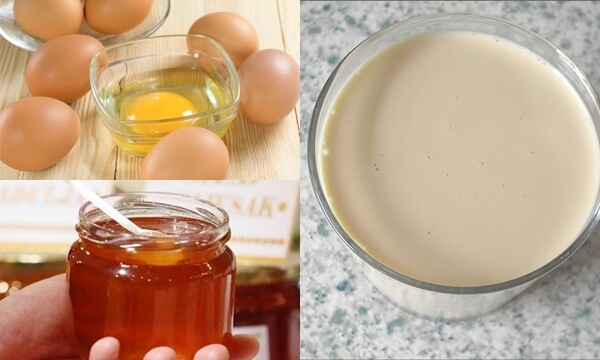 trứng gà mật ong sữa đặc tăng cân