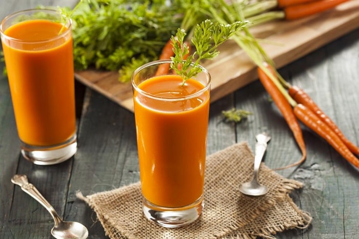 uống nước ép cà rốt có giảm cân không
