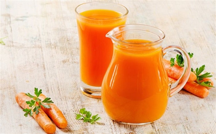 Giảm cân với nước ép cà rốt.