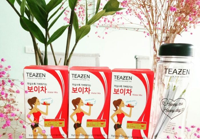 trà giảm cân hàn quốc teazen