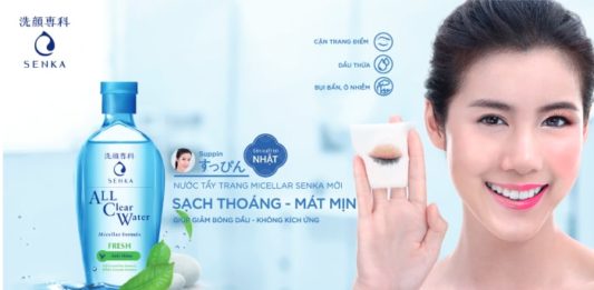 nước tẩy trang senka