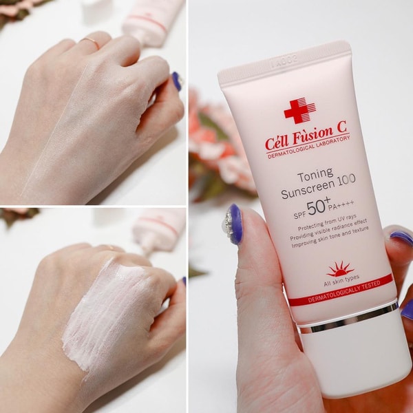 cell fusion c toning sunscreen review
