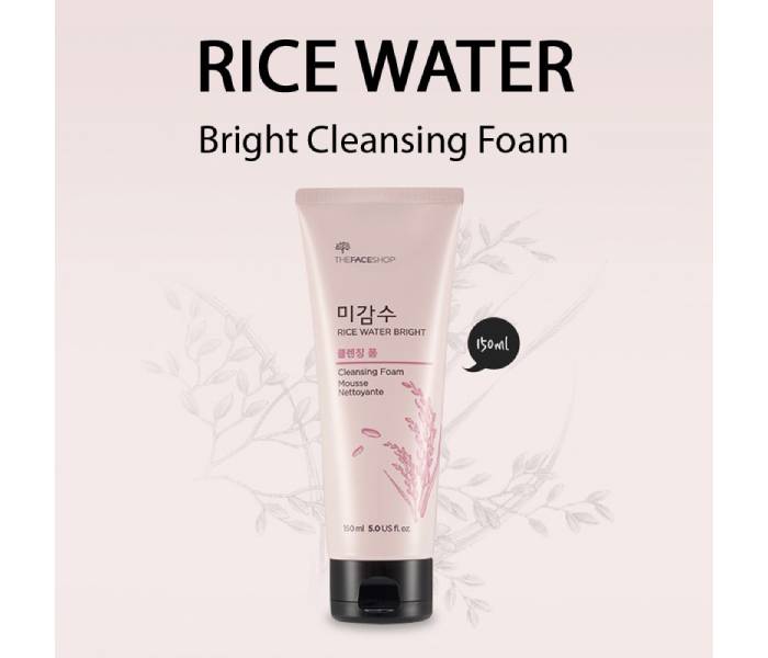 the face shop rice water bright foaming cleanser review