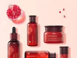 set innisfree lựu đỏ