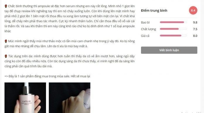 serum ahc màu vàng